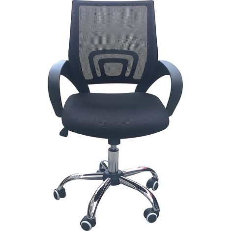 Tate Mesh Back Office Chair - Mesh - L56 x W57 x H96 cm - Black
