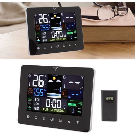 [Stazione meteorologica] [Stazione termoigrometrica] [Modello per ufficio domestico] [Misuratore con sensore wireless] (1/4)
