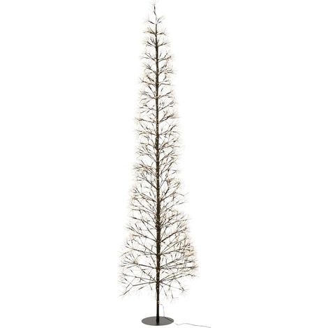 Sapin à LED en Métal "Grady" 240cm Noir (1/5)