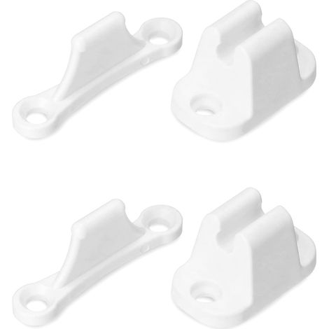 Lot de 2 Retenue de Porte pour Camping-Car et Caravane, Butée de Porte en Plastique Robuste, Caravane Camping Car Accessoires (Vis incluses) (1/4)