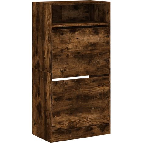 Scarpiera mobile contenitore per scarpe mobile per ingresso/corridoio/soggiorno 60 x 34 x 116 cm legno ingegnerizzato marrone 020021572