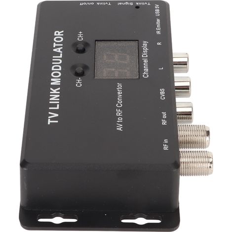 Modulateur TV Support Réglable PAL NTSC Convertisseur AV vers RF avec Câble USB pour Box TV et Sources Audio-Vidéo