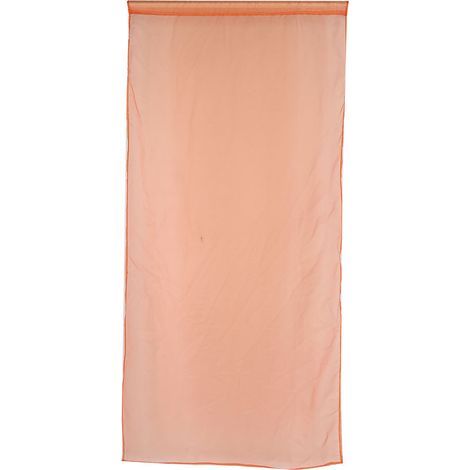 Rideau voilage pour fenêtre de chambre ou balcon (orange) (1/5)