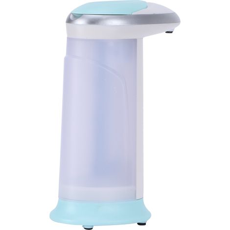 Automatischer, berührungsloser blauer Seifenspender mit Infrarotsensor und Flüssigkeitsbehälter für Badezimmer und Toilette. (1/5)