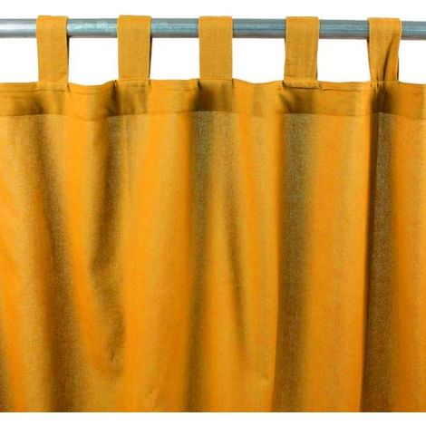 JAZZ - Rideau 100% coton à pattes orange 150x250 (1/3)