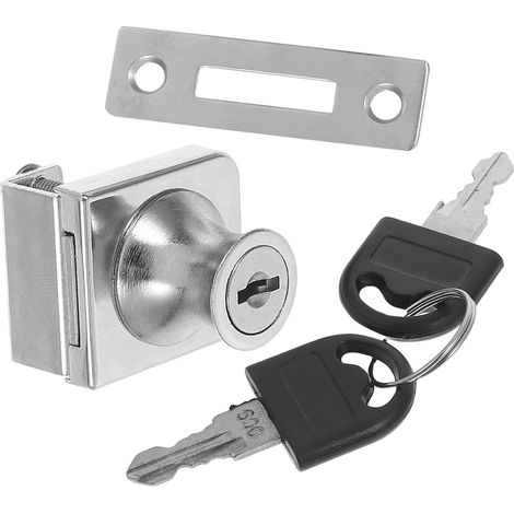 Serrure pour vitrines, meubles et présentoirs, élégante en zamak