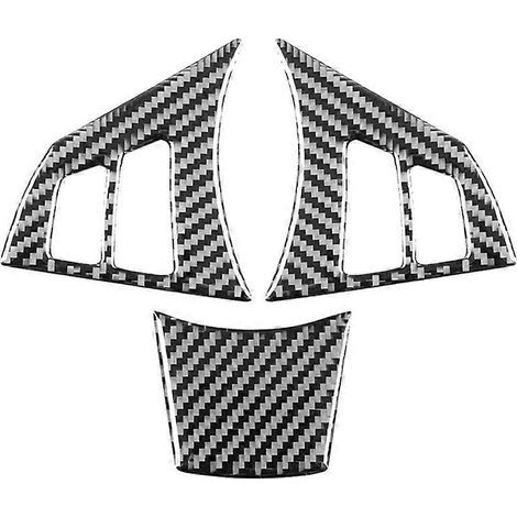Housse de volant en fibre de carbone, autocollant décoratif, accessoire intérieur compatible avec la Série 5 E60 (2004-2007). (1/5)