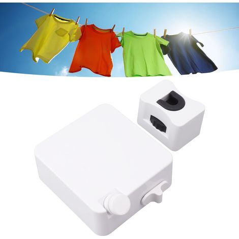 Sèche Linge Extensible Pro Autoportée Rétractable Blanc 9026W Avec Corde Séchage Acier Inoxydable 304 Et Support Aluminium Ajustable 6m (1/5)