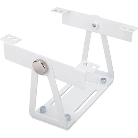 Support de ventilateur de bureau pivotant à 360° pour ventilateurs d'ordinateur PC de 120 mm et 140 mm (blanc) (1/5)