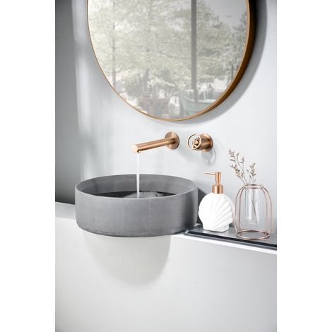 Imex - Grifo Monomando Lavabo Empotrado Oro Rosa Serie Olimpo (1/2)