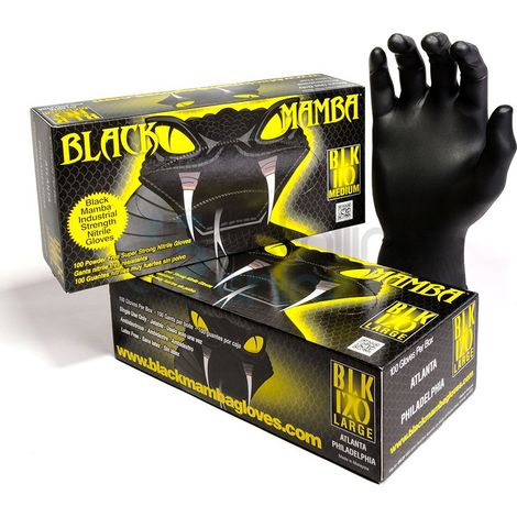 Boîte de 100 gants Blackmamba jetables nitrile - Blackmamba - BLM050* | XL