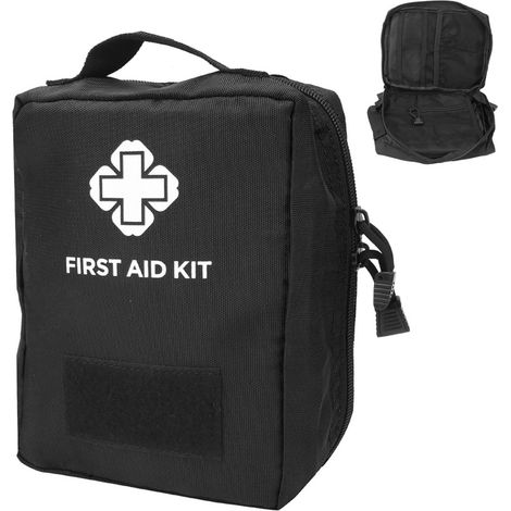 Sac étanche en toile Oxford militaire portable pour accessoires de sauvetage d'urgence médicale, noir (1/5)