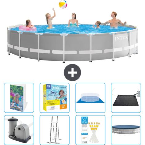 Prism Frame Pool Rund - 549x122 cm - 9-teilig S582