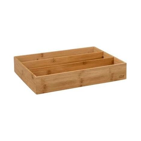 Organizer triplo in bambù 28x38x7cm