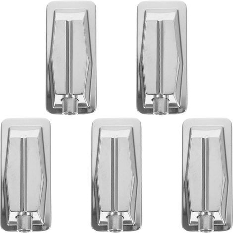 Lot de 5 fixations de caisse claire en métal de rechange pour batterie jazz (argent)-5.7X2.5CM-Silver (1/4)