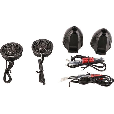 Lot de 2 tweeters à dôme de 2,5 cm (1 pouce) pour système audio stéréo haute sensibilité pour voiture (1/4)