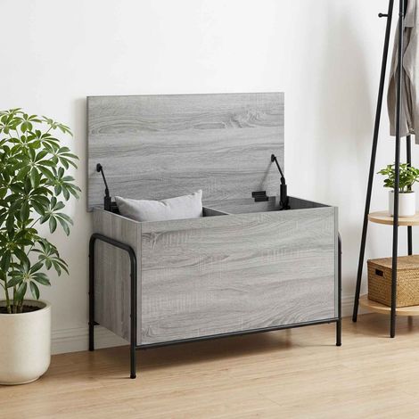 vidaXL Caja de Almacenamiento Sonoma gris 80 x 40 x 49,5 cm (1/5)