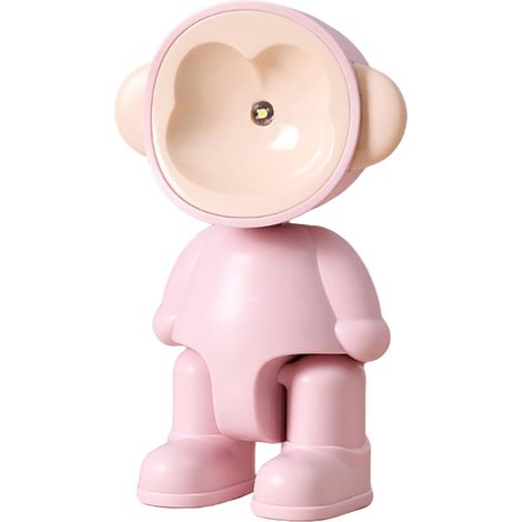 Lampe De Nuit - Robot Magnétique En ABS - Pour Chambre D Enfant Et Bureau - 360° Réglable - Lumière Chaude LED - Alimenté Par Piles - 1 Pièce (1/5)