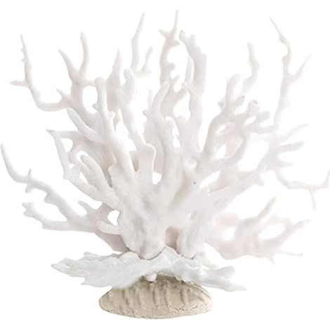Coral Reef, White, Resin, 17x6.5x14.5 cm, Aquarium Decoration, Home, Beach (1/5)