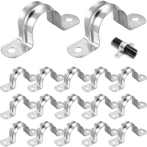 30 PCS Collier de Serrage 20mm U Tube 304 Acier Inoxydable Pour Fixation en U de Tuyau (1/5)