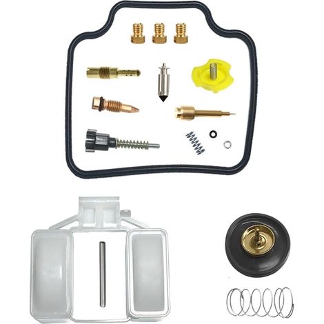 Kit de réparation de carburateur pour XBR500 1985-1988 500 cm³ Kit de base Compatible XBR500 monocylindre gicleur principal n° 130 joints en nitrile pièces en POM résistant à l'essence pièce d (1/4)