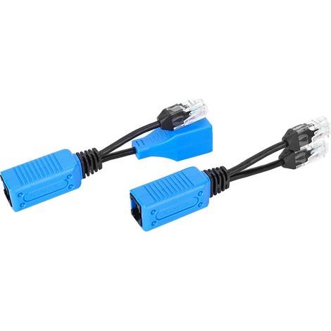 2 Pièces Diviseur RJ45 Combinateur POE Adaptateur Connecteurs Kit Câble Alimentation (1/5)
