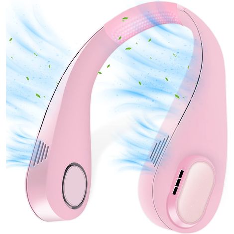 Tragbarer Zervikalventilator, 5000 mAh, USB, Pink (1/5)