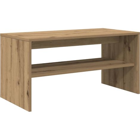 Meuble TV Banc TV Armoire TV chêne artisanal 80x40x40 cm bois d'ingénierie (1/5)