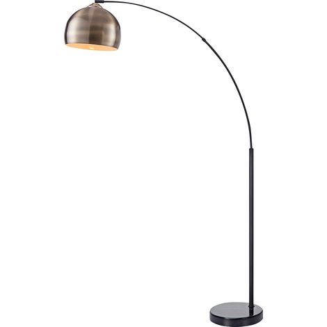 Versanora Arquer Bogen-Stehlampe mit Marmorbasis, Antik Messing Schirm (1/5)