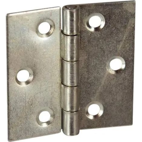 Cerniera quadrata con fori da 3 mm, L60 H60, 2 pezzi