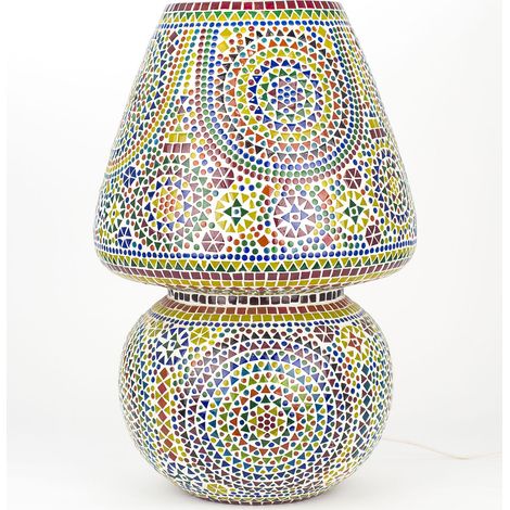 Signes Grimalt Lámpara Muebles Lampara Seta Jumbo Mosaico Lamparas Multicolor 38x38x60cm 16293 (1/3)