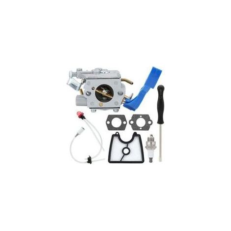 Le carburateur 590460102 convient aux modèles de souffleurs portatifs Husqvarna 125B, 125BX et 125BVX, ainsi qu'aux modèles Jonsered B2126 et BV2126. Il remplace le carburateur Zama C1Q-W37 (kit de fi (1/4)