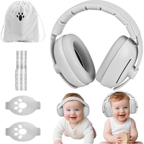 Casque Anti Bruit Bébé 2 en 1 Confortable et Réglable Protection Auditive pour les Enfants de Moins de 36 Mois pour la Vie&les Fêtes (1/5)