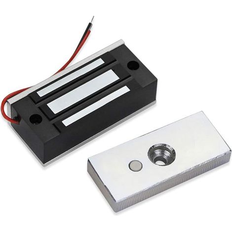 Serrure magnétique électronique 60 kg Système de contrôle d'accès Serrures de porte électromagnétiques à une seule porte 12 VDC (1/5)