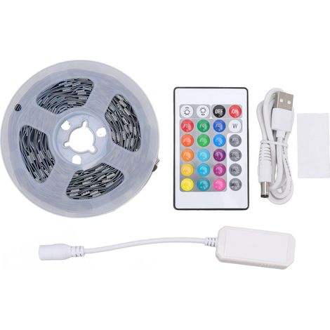 Bande LED RGB WiFi 16.4ft, Multifonction Contrôle APP, Variateur 5050 Lumière LED Intelligente pour Maison Fête KTV (1/5)