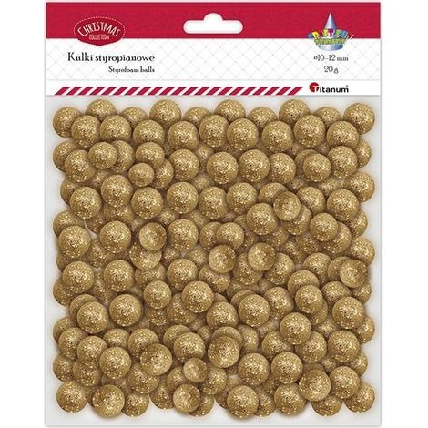 Billes de polystyrène mélangées or 20 g