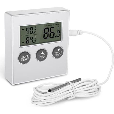 Kühlschrankthermometer, Gefrierschrankthermometer (weiß) (1/4)
