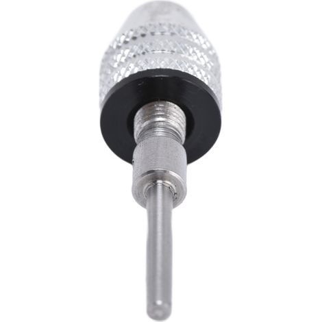 Mandrin auto-serrant pour perceuse, adaptateur 3 mors 1/8", pour tiges 0.3‑3.4mm, mandrin sans clé argenté
