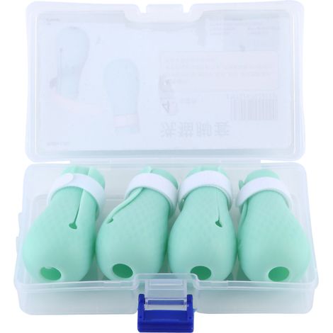 4 Pièces Protège-Pattes en Silicone pour Chat, Anti-Rayures et Confortable pour Toilettage, Baignade et Visite Vétérinaire (1/5)