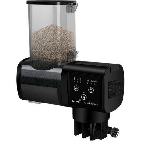 Aquarium Auto Feeder, Automatic Turtle Feed, Versatile Abs Material, Generous Capacity, Effortless Mounting, Ideal for Travel Daily Use Home Pond Vacation, 16x7x10.2cm (1/4)