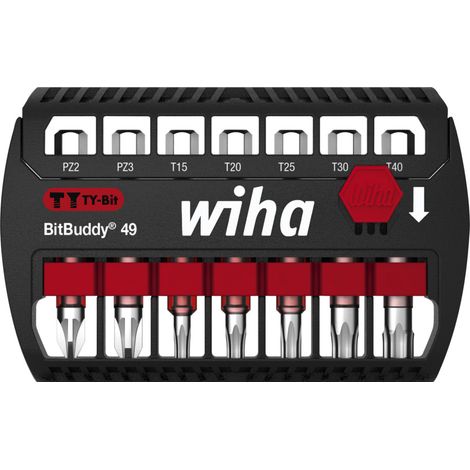 Wiha Set di inserti BitBuddy® inserto TY 49 mm Pozidriv, TORX® 7 pz. 1/4" E6,3 (42118) (1/2)