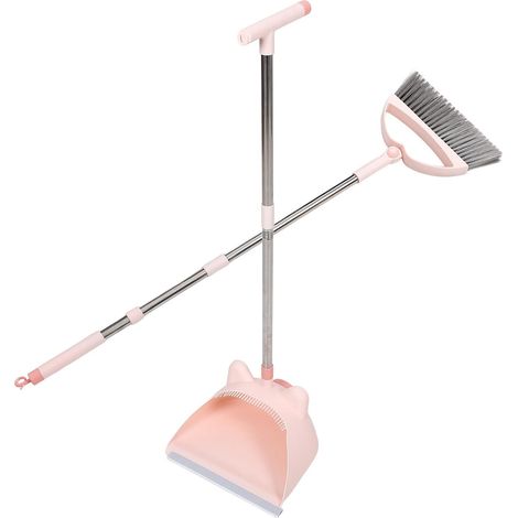 Boys and Girls Cleaning Kit, Lightweight Folding PP Broom and Dustpan, Smooth Surface, Educational Household Toy (1/5)