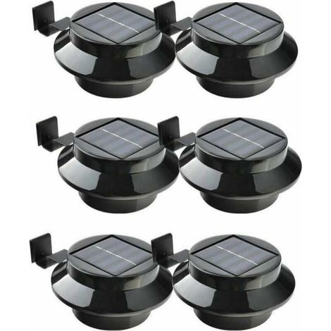 Outil d'éclairage de couloir de clôture de clôture de gouttière solaire-3LED, 2V 100mA, 16736mm, 6pcs (1/5)