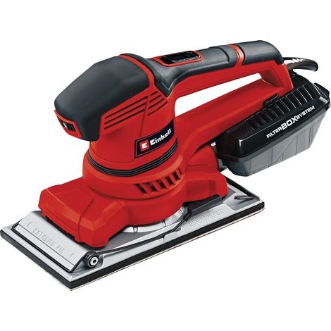 Einhell Ponceuse vibrante TE-OS 2520 E (250 W, Robuste et puissante, Poignée ergonomique) Livré en coffret avec abrasif