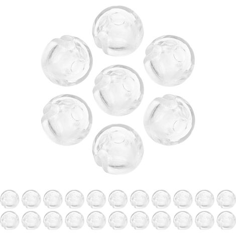 40 butées à chaînette perlées pour stores verticaux, design transparent et matériau POM les (1/5)