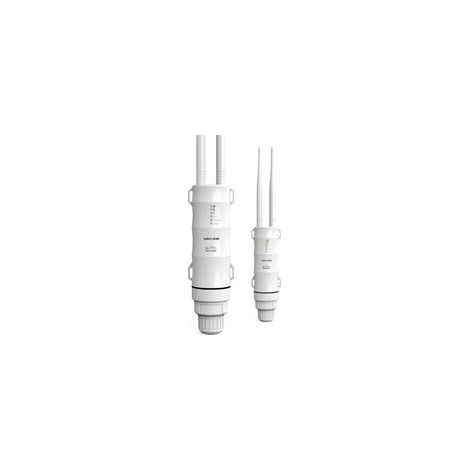 Amplificateur WiFi extérieur AC600 étanche IP65, 150 Mbps (2,4 GHz) + 433 Mbps (5 GHz), alimentation PoE, antennes longue portée