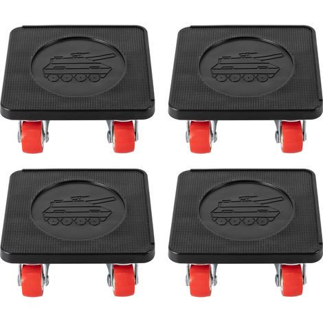 Kit Déplace Meuble avec roulettes - Dolly Standard, Roulettes 360° pour Déplacer Meubles Lourds et Appareils, Capacité 400 KG, avec Lève-Meuble Auxiliaire (1/5)