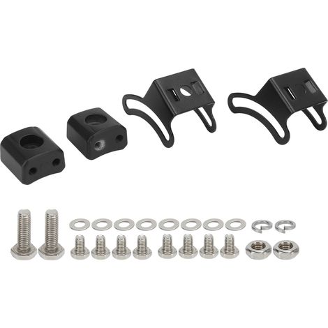 2x Schwarze LED-Lichtleistenhalterung, verstellbare Montagehalterung, Schiebebasis, 4x4 Offroad (1/5)