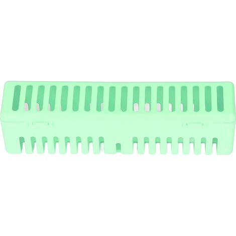 Boîte d'autoclave pour instruments dentaires, boîte dentaire en plastique, conteneur de nettoyage d'instruments médicaux, verte (1/5)