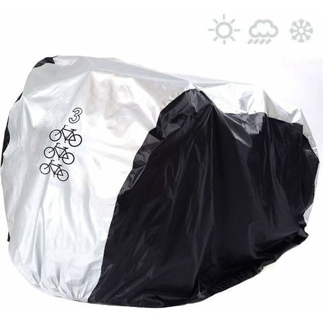 Housse de vélo pour 3 vélos, étanche, anti-poussière, protection UV – DELKEVIC